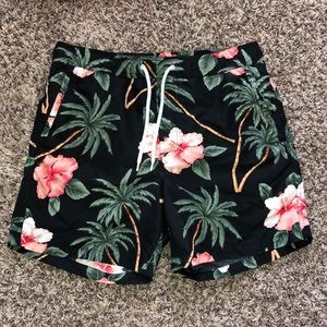 forever 21 floral swim trunks
